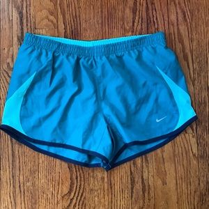 Nike Women's Running Shorts Teal Size Small